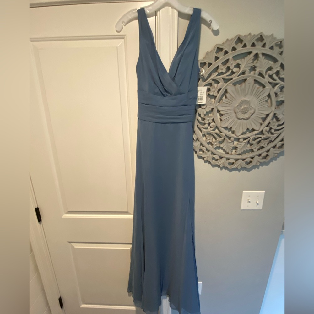 David’s Bridal MSteel colored dress
